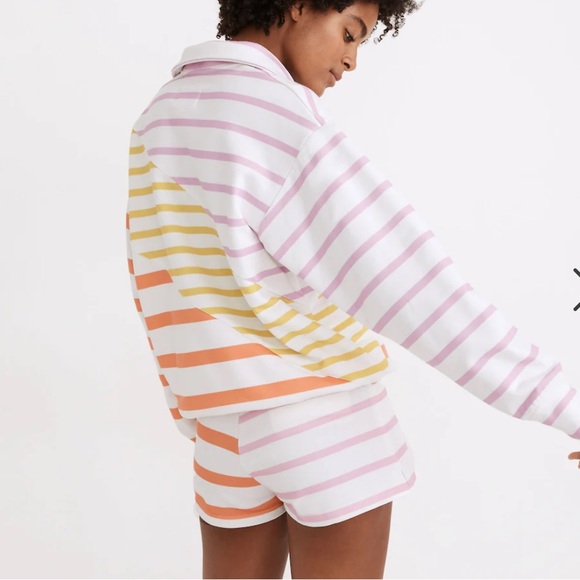 Solid & Striped Quarter Zip in Colorblock Stripe - Picture 2 of 15